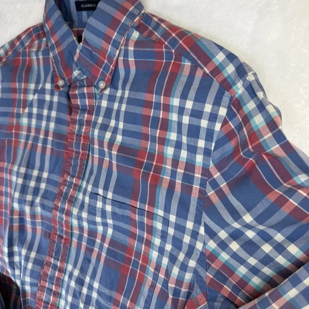 Men’s Size XS Fitted Flex Washed J.Crew Classic Button-Down Dress Shirt